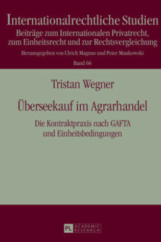 Cover of Ueberseekauf Im Agrarhandel