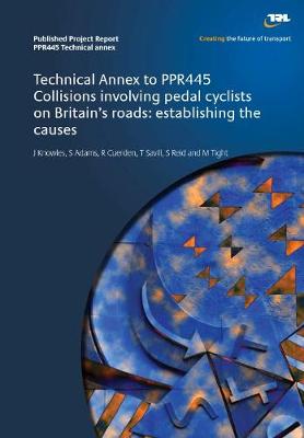 Book cover for Technical annex to PPR445 Collisions involving pedal cyclists on Britain's roads