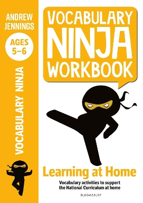 Book cover for Vocabulary Ninja Workbook for Ages 5-6