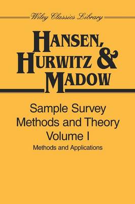 Cover of Sample Survey Methods and Theory, Volume 1