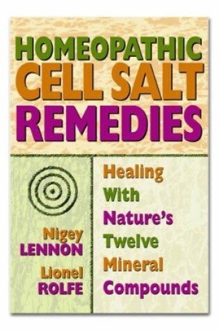 Cover of Homeopathic Cell Salt Remedies