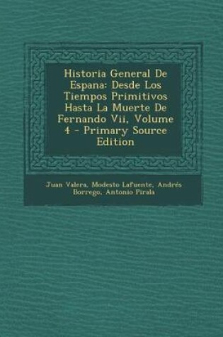 Cover of Historia General de Espana