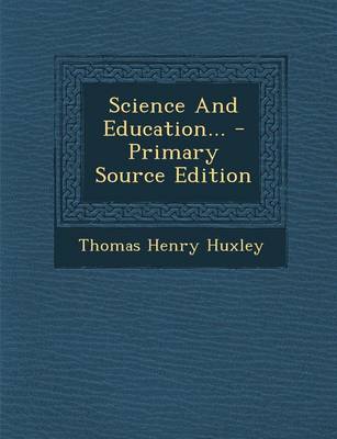 Book cover for Science and Education... - Primary Source Edition