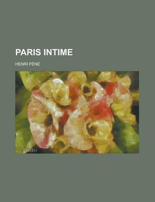 Book cover for Paris Intime