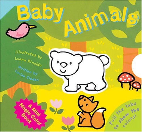 Book cover for A Mini Magic Color Book: Baby Animals