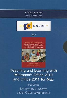 Book cover for PDToolKit -- Access Card -- for Teaching and Learning with Microsoft Office 2010 and Office 2011 for Mac