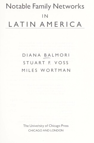 Cover of Notable Family Networks in Latin America