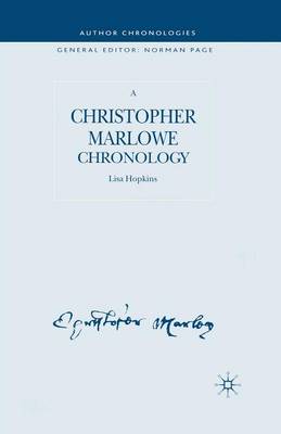 Cover of A Christopher Marlowe Chronology