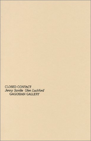 Book cover for Jenny Saville and Glen Luchford