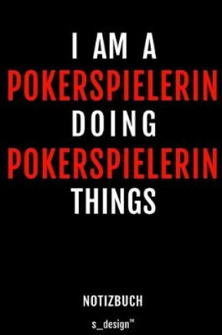 Cover of Notizbuch für Poker Spielerin