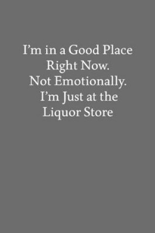 Cover of I'm in a Good Place Right Now. Not Emotionally. I'm Just at the Liquor Store
