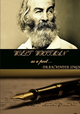 Book cover for Walt whitman As Poet