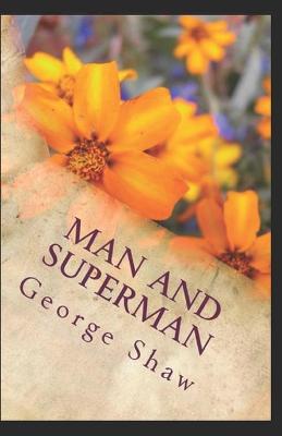 Book cover for Man and Superman classics illustrated