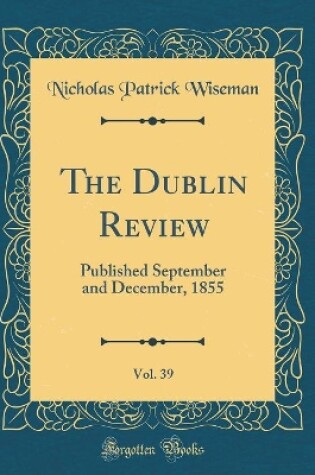 Cover of The Dublin Review, Vol. 39