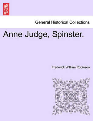 Book cover for Anne Judge, Spinster.