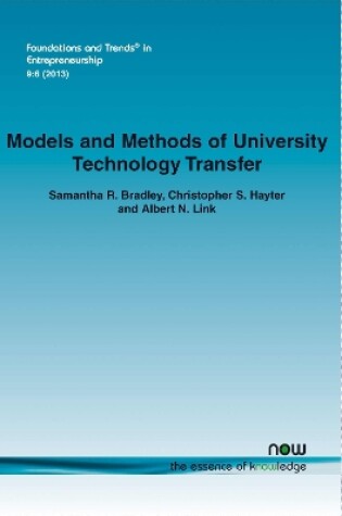 Cover of Models and Methods of University Technology Transfer