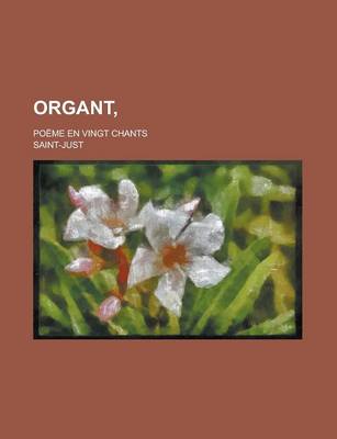 Book cover for Organt; Poeme En Vingt Chants