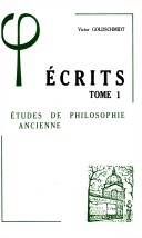 Book cover for Ecrits I Etudes de Philosophie Ancienne