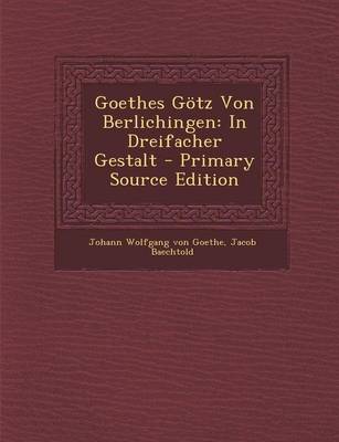 Book cover for Goethes Gotz Von Berlichingen