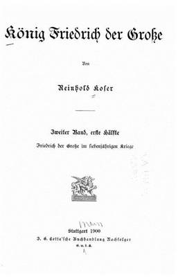 Book cover for König Friedrich der Grosse