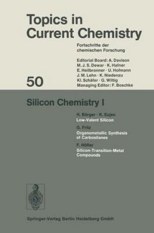 Cover of Silicon Chemistry I