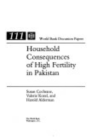 Cover of Household Consequences of High Fertility in Pakistan