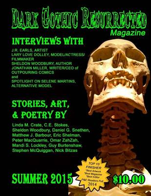 Book cover for Dark Gothic Resurrected Magazine, Summer 2015