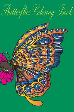 Cover of butterflies coloring book