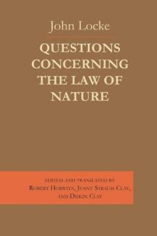Cover of Questions Concerning the Law of Nature