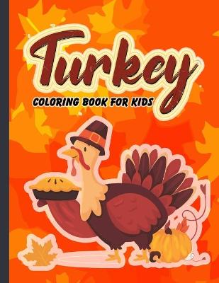 Book cover for Turkey coloring book for kids