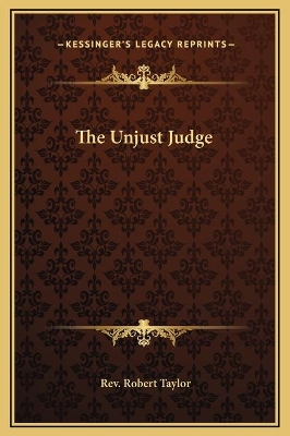 Book cover for The Unjust Judge