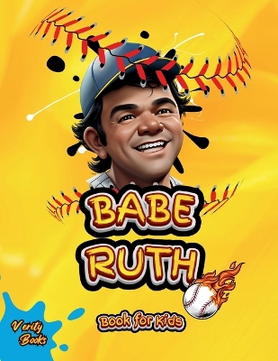 Book cover for Babe Ruth Book for Kids