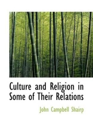 Cover of Culture and Religion in Some of Their Relations