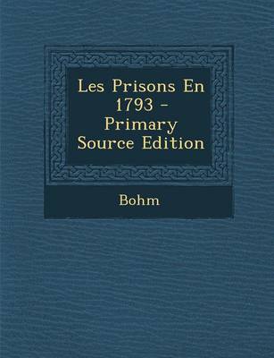 Book cover for Les Prisons En 1793