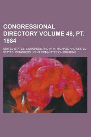 Cover of Congressional Directory Volume 48, PT. 1884