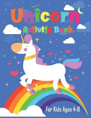 Book cover for Unicorn Activity Book for Kids Ages 4-8