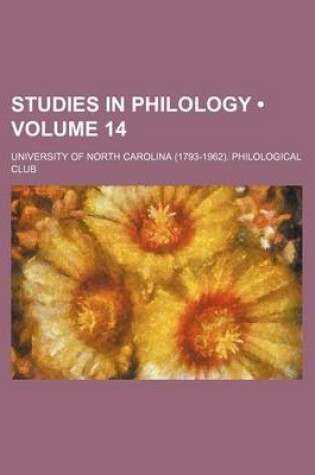 Cover of Studies in Philology (Volume 14)