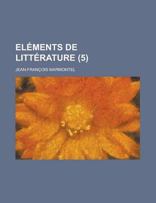 Book cover for Elements de Litterature (5)