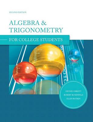 Book cover for Algebra and Trigonometry for College Students