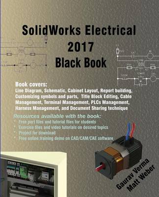 Book cover for SolidWorks Electrical 2017 Black Book