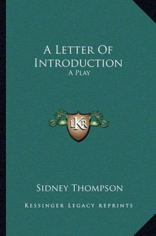 Cover of A Letter Of Introduction