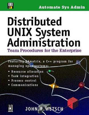 Book cover for Distributed UNIX System Administration