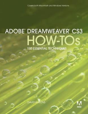 Book cover for Adobe Dreamweaver CS3 How-Tos