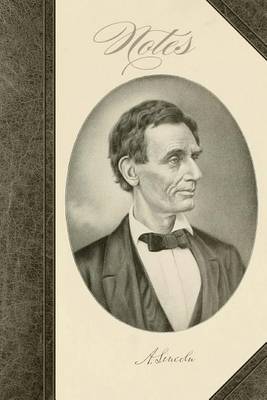 Book cover for Journal Notes President Abraham Lincoln Sketch Illustration