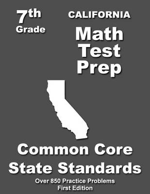 Book cover for California 7th Grade Math Test Prep