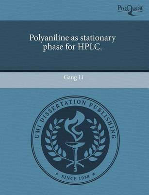 Book cover for Polyaniline as Stationary Phase for HPLC