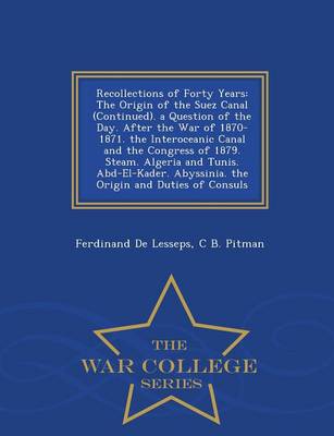 Cover of Recollections of Forty Years