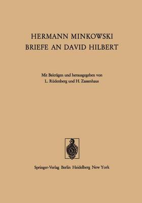 Book cover for Hermann Minkowski Briefe an David Hilbert