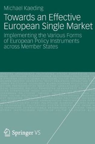 Cover of Towards an Effective European Single Market