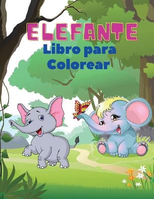 Book cover for Elefante Libro para Colorear